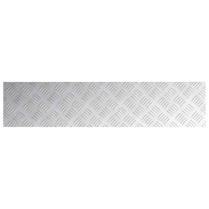 Trappsteg Rektangulär 4 pcs Silver 90 x 20 cm Aluminium
