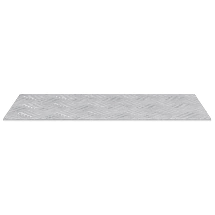 Trappsteg Rektangulär 2 pcs Silver 50 x 25 cm Aluminium