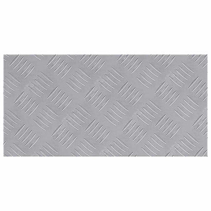 Trappsteg 4 st 50 x 25 cm Silver Aluminium Rektangulär