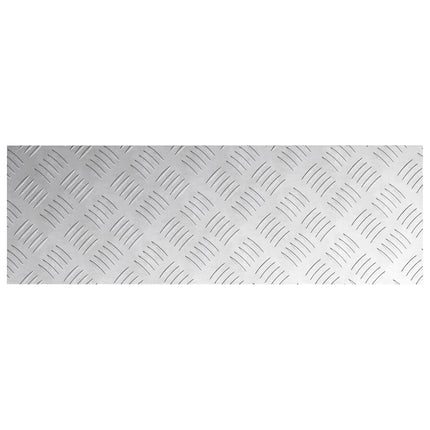 Trappsteg Rektangulär 4 pcs Silver 75 x 25 cm Aluminium
