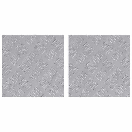 Trappsteg Fyrkantig 2 pcs Silver 30 x 30 cm Aluminium