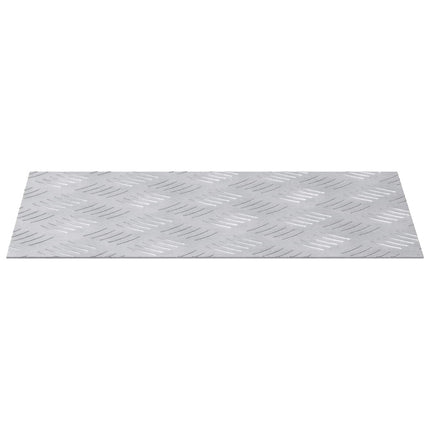 Trappsteg Rektangulär 4 pcs Silver 40 x 30 cm Aluminium