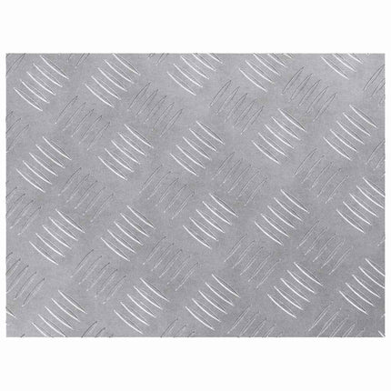 Trappsteg Rektangulär 4 pcs Silver 40 x 30 cm Aluminium