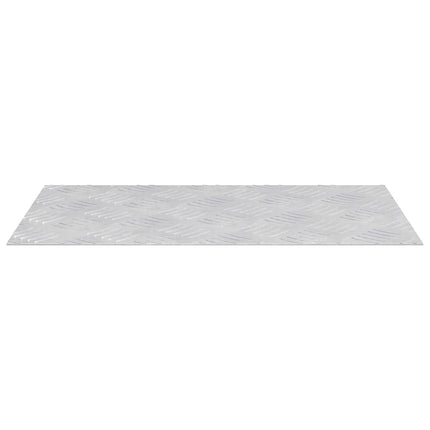Trappsteg Rektangulär 2 pcs Silver 50 x 30 cm Aluminium