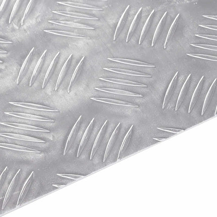 Trappsteg Rektangulär 2 pcs Silver 50 x 30 cm Aluminium
