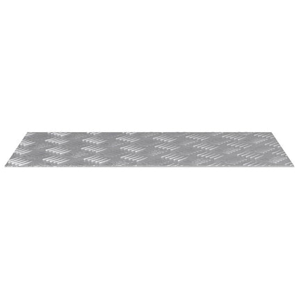 Trappsteg Rektangulär 2 pcs Silver 60 x 30 cm Aluminium
