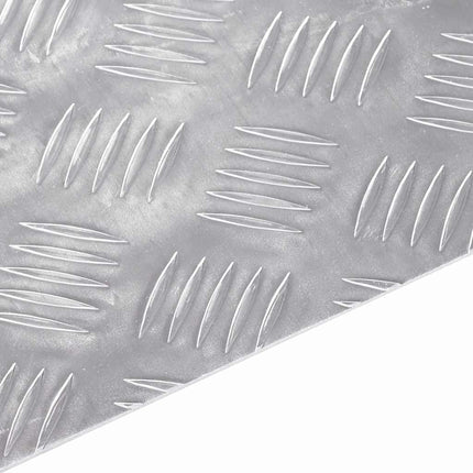 Trappsteg Rektangulär 2 pcs Silver 60 x 30 cm Aluminium