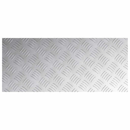 Trappsteg 2 st 70 x 30 cm Silver Aluminium Rektangulär