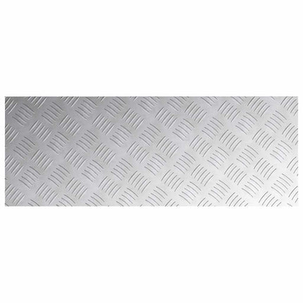 Trappsteg Rektangulär 2 pcs Silver 80 x 30 cm Aluminium