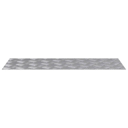 Trappsteg Rektangulär 4 pcs Silver 80 x 30 cm Aluminium