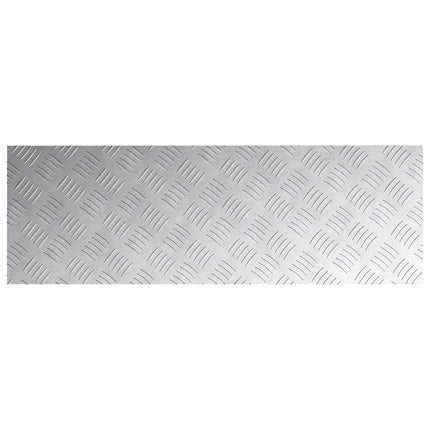 Trappsteg Rektangulär 4 pcs Silver 90 x 30 cm Aluminium