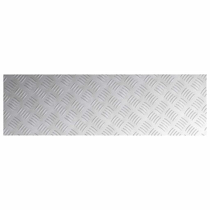 Trappsteg Rektangulär 2 pcs Silver 100 x 30 cm Aluminium