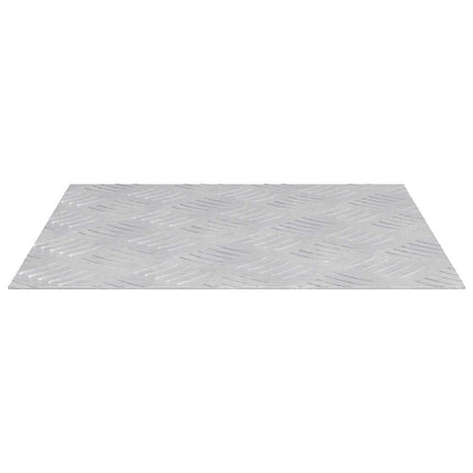 Trappsteg Fyrkantig 4 pcs Silver 40 x 40 cm Aluminium