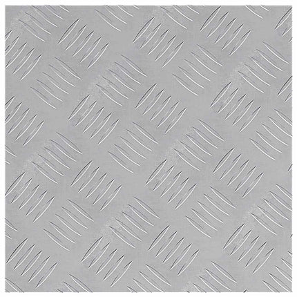 Trappsteg Fyrkantig 2 pcs Silver 40 x 40 cm Aluminium