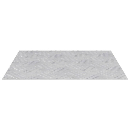 Trappsteg Fyrkantig 4 pcs Silver 40 x 40 cm Aluminium