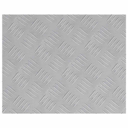 Trappsteg Rektangulär 2 pcs Silver 50 x 40 cm Aluminium