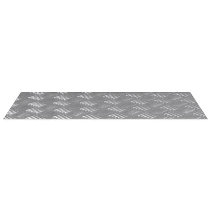 Trappsteg Rektangulär 4 pcs Silver 70 x 40 cm Aluminium