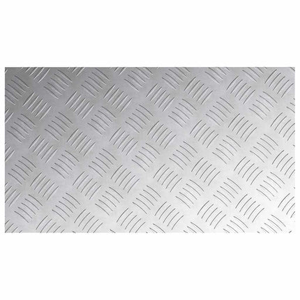 Trappsteg Rektangulär 4 pcs Silver 70 x 40 cm Aluminium