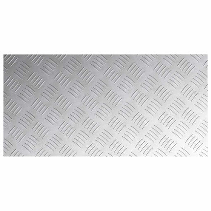 Trappsteg Rektangulär 2 pcs Silver 80 x 40 cm Aluminium