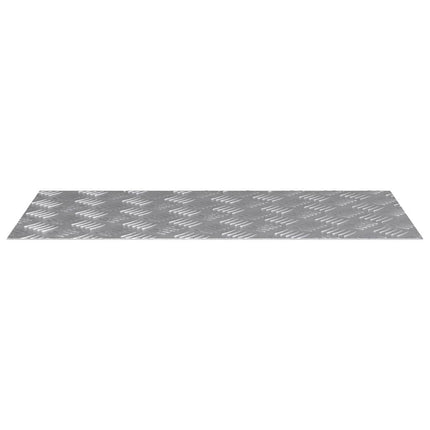 Trappsteg Rektangulär 4 pcs Silver 80 x 40 cm Aluminium
