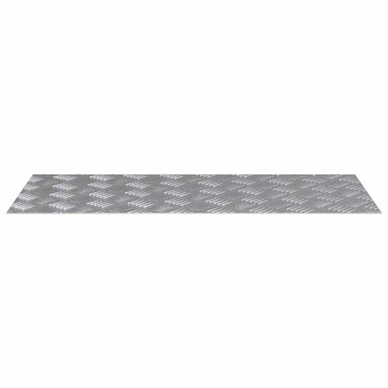 Trappsteg Rektangulär 2 pcs Silver 90 x 40 cm Aluminium