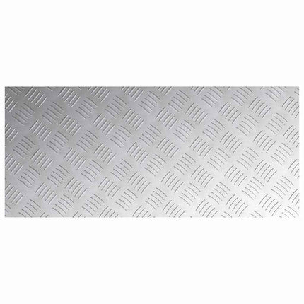 Trappsteg Rektangulär 4 pcs Silver 90 x 40 cm Aluminium