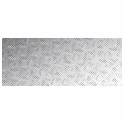 Trappsteg Rektangulär 2 pcs Silver 100 x 40 cm Aluminium