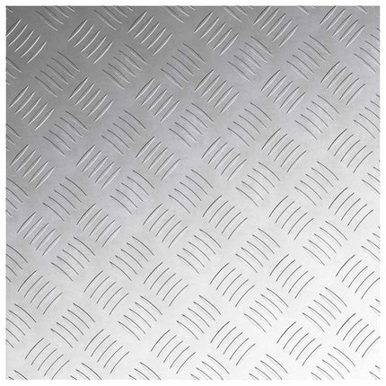 Trappsteg Fyrkantig 4 pcs Silver 50 x 50 cm Aluminium