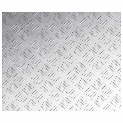 Trappsteg Rektangulär 4 pcs Silver 60 x 50 cm Aluminium