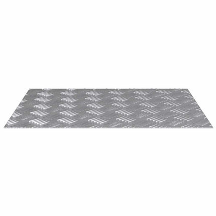 Trappsteg Rektangulär 2 pcs Silver 60 x 50 cm Aluminium