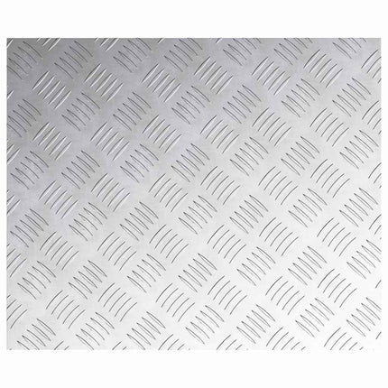 Trappsteg 2 st 60 x 50 cm Silver Aluminium Rektangulär