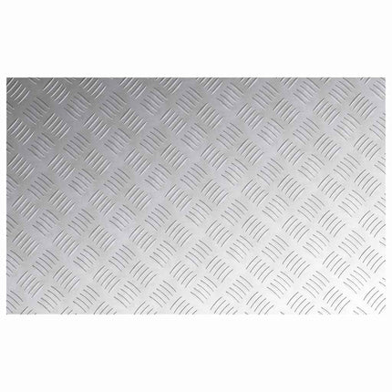 Trappsteg Rektangulär 4 pcs Silver 80 x 50 cm Aluminium