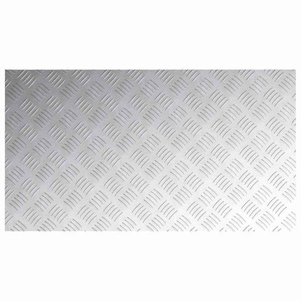Trappsteg 4 st 90 x 50 cm Silver Aluminium Rektangulär