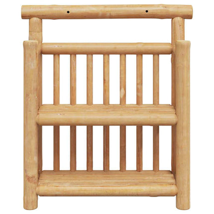 Vägg hylla med hylla Naturfärg 40 x 13 x 44 cm Bambu
