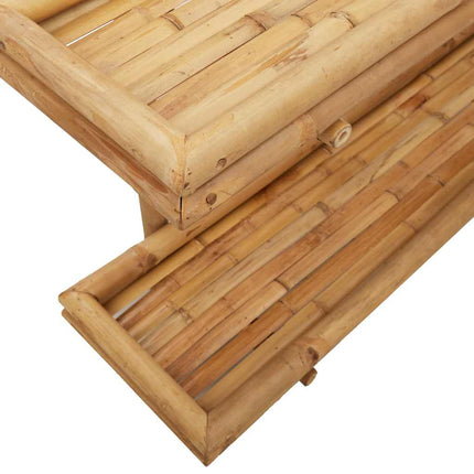 Vägg hylla med hylla Väggmonterad Brun 100 x 26 x 60 cm Bambu