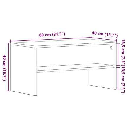 Tv-Bänk 80X40X40 Cm Konstruerat Trä