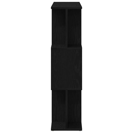 Bokhylla svart ek 80x24x96 cm konstruerat trä