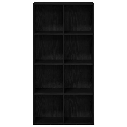 Bokhylla svart ek 66x30x130 cm konstruerat trä