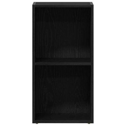 LP förvaringslåda svart ek 71x34x36 cm konstruerat trä