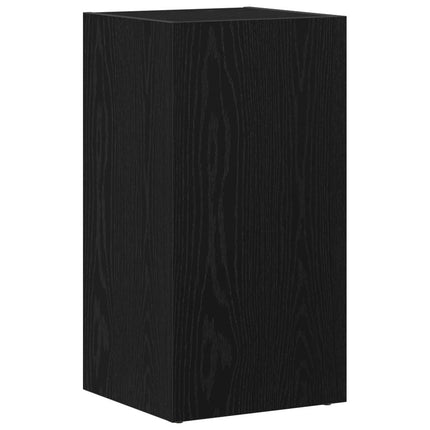 LP förvaringslåda svart ek 71x34x36 cm konstruerat trä
