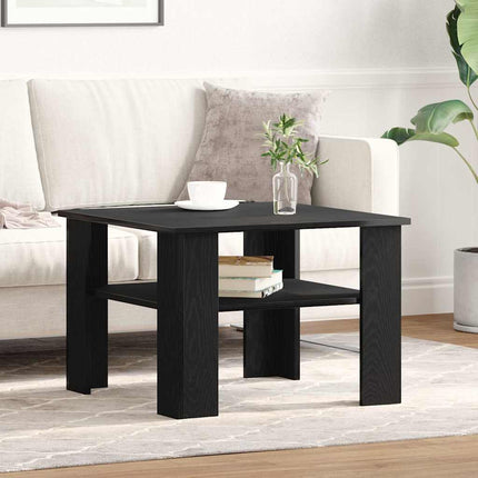 Kaffeebord Svart Ek 60 x 60 x 42 cm Konstruerat trä