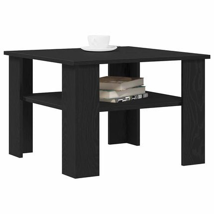 Kaffeebord Svart Ek 60 x 60 x 42 cm Konstruerat trä
