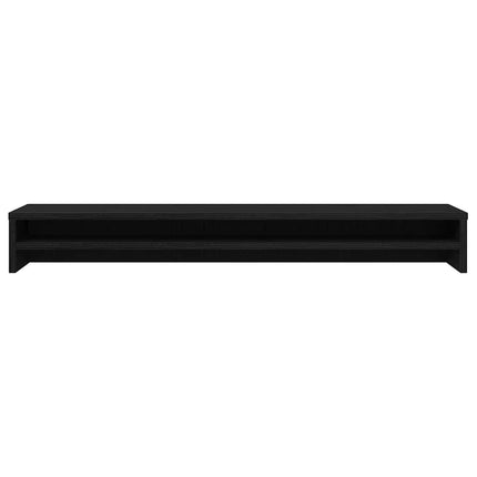 Monitorstativ svart ek 100x24x13 cm konstruerat trä