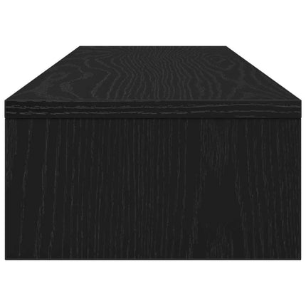 Monitorstativ Svart Ek 100X24X13 Cm Konstruerat Trä