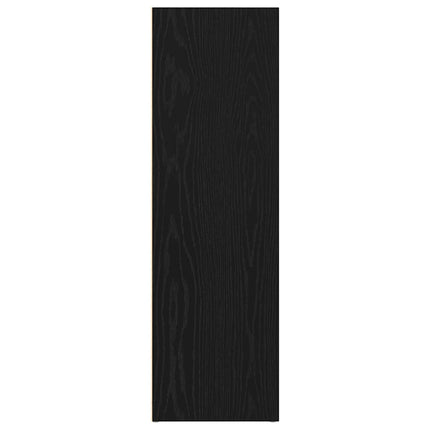 Bokhylla svart ek 66x30x98 cm konstruerat trä