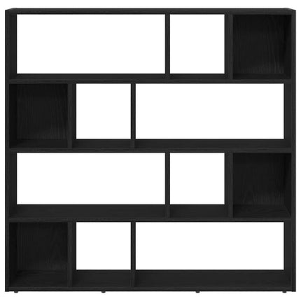 Bokskåp/rumsavdelare svart ek 105x24x102 cm