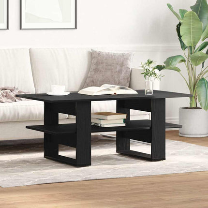 Kaffeebord Svart Ek 102 x 55 x 42 cm Konstruerat trä