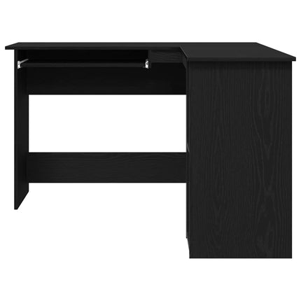 Hörnskrivbord Svart Ek 120 x 140 x 75 cm Konstruerat trä