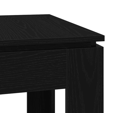 Matbord svart ek 120x60x76 cm konstruerat trä