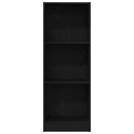 Bokhylla svart ek 40x24x109 cm konstruerat trä